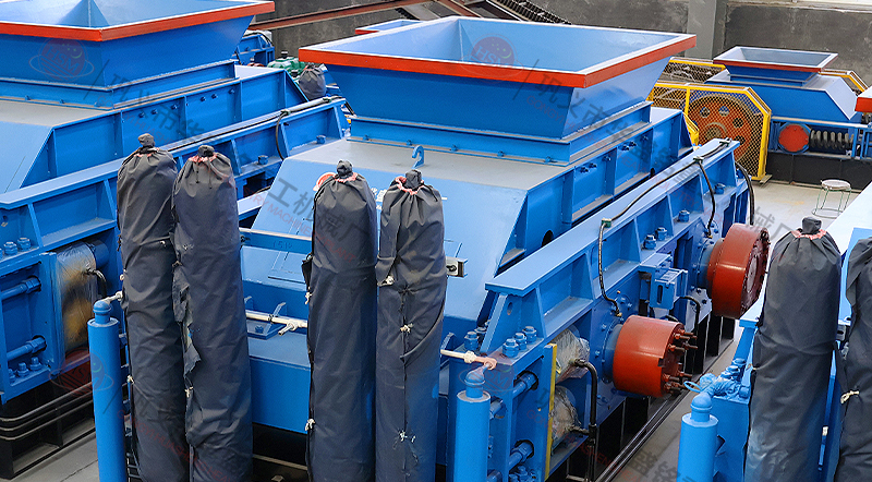 石子破碎機(jī) 砂廠12.13石子用液壓對(duì)輥制砂機(jī)原因